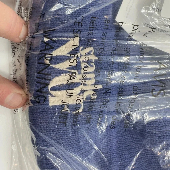 Staple Mens Cuffed Pigeon NYOF Label Beanie Winter Hats Blue Size OS 2208X10818 - Picture 4 of 5